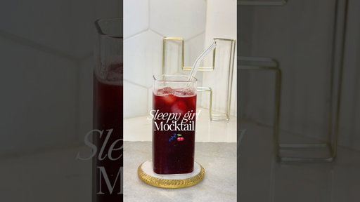 This Sleepy Girl Mocktail changed my nighttime routine! 🍒 #healthymocktails