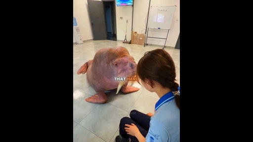 This Walrus Took Working Out Seriously… 😳😱/#ytshorts #shorts