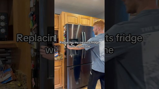 Replacing My Parents Fridge With A Gold One