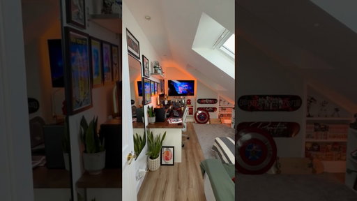 room tour 🏟️ #apartmenttherapy #roominspiration #bedroomideas #spidey #ledlights