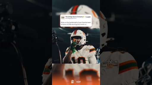 Miami Football Has the Entire Country Ready For Kickoff 🌴🔥(🎥: @shanemeister_mxs/TT)
