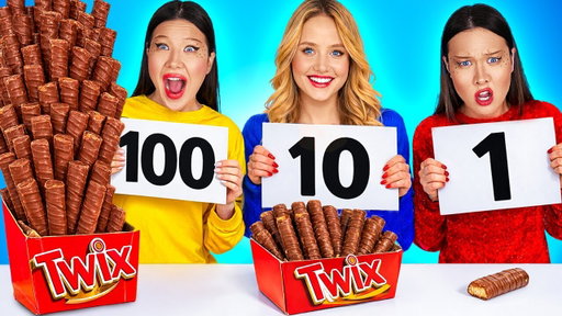 100 Layers of Food Challenge! 🤯 Ultimate Giant Food Stack Eating Challenge!