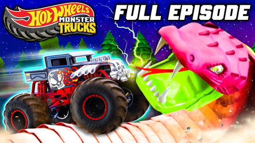 Night of the Giant Snake! 🐍 | Hot Wheels Monster Trucks Camp Crush | Episode 2
