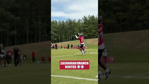 Zachariah Branch putting in work at rookie camp 💪