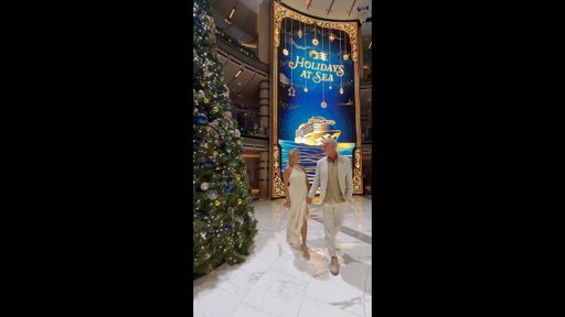 Holiday cheer feels even more joyful at sea. 🎄