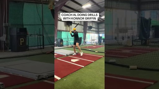 coach al doing drills with Konnor griffin
