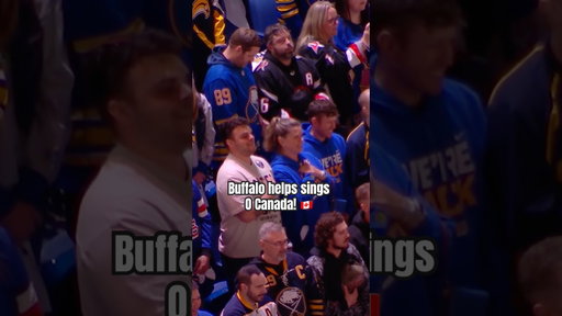 That’s how we do it in Buffalo! 💙💛 #nhl #canada #anthem