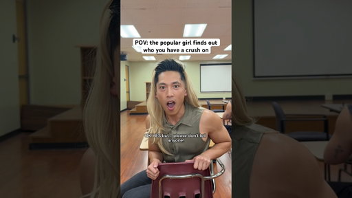 the popular girl finds out who you have a crush on 🤣 @francparadis #shorts #comedy #relatable