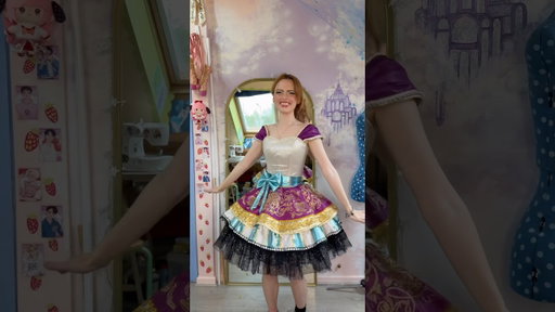 My finished Maddie from Ever After High dress!! 🤩🩵 #sewing #cosplay #diy #everafterhigh