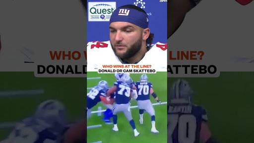 Giants Cam Skattebo on facing Rams Aaron Donald