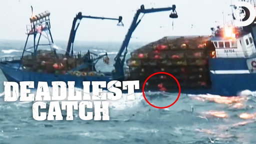 Man Overboard Moments | Deadliest Catch | Discovery