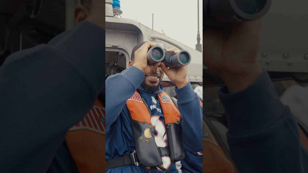 It was a special day visiting the US Coast Guard Base Boston with @usaa  👏 #patriots #nfl #shorts