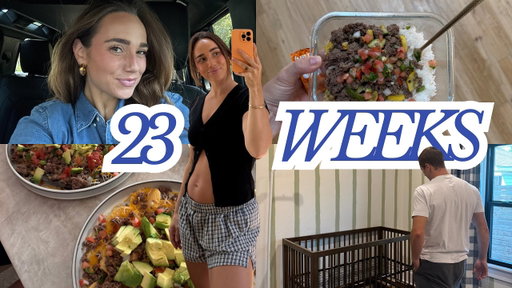 VLOG | 23 weeks pregnant, (attempting to) eat healthy + pregnancy symptoms I didn't expect...
