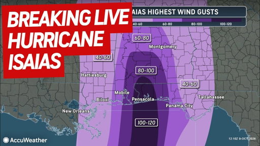 LIVE: Hurricane Isaias With Storm Chasers - Gulf Coast Oct. 9
