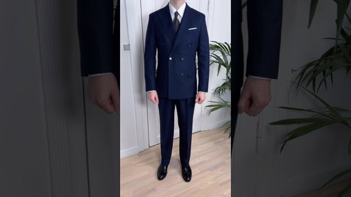 Formal Outfit Idea - Styling a navy double breasted suit 👌#menswear #mensfashion