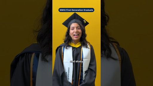 From first in her family to finish high school to a #MastersDegree grad #shorts