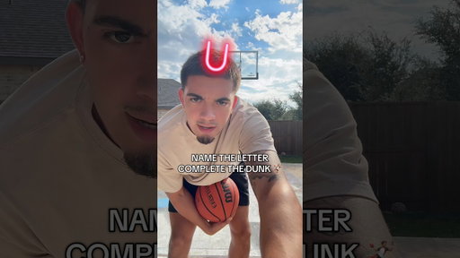 Name the Letter Complete the DUNK! 🔥🤾🏽‍♂️