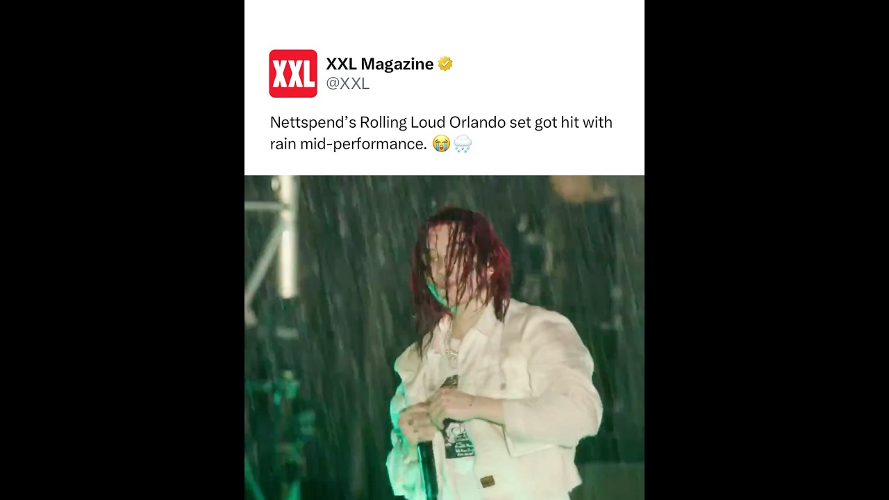Nettspend Performs In Pouring Rain 😭🔥