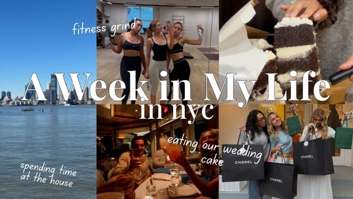 nyc & Hamptons week in my life vlog | dot cakes, working out, cooking, anniversary & yard work