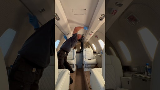 Aircraft Detailers work on call nearly 2 days every week #aircraftdetailing #aviation #detailing