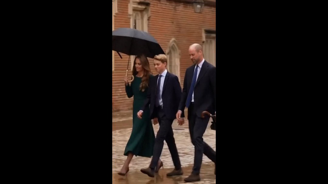 Prince George starts his first day at Eton College