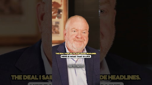 I've watched deals I passed on become some of the biggest stories in the market.