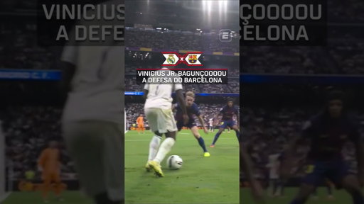 VINI JR DEITANDO NA DEFESA DO BARCELONA NO EL CLASICO! 🔥👏👿 #shorts