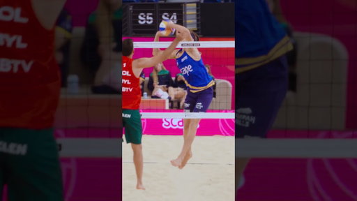 Incredible Jump Set by David Ahman and Jonatan Hellvig! 🔥🏐 #volleyballworld