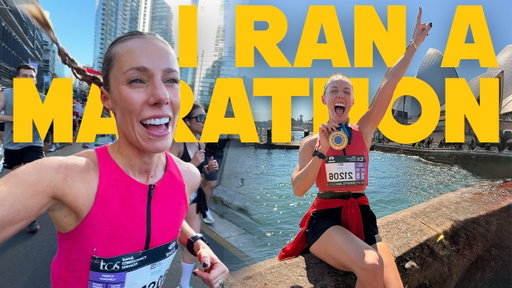 Run my FIRST marathon with me! Honest & Raw Emotions (world major Sydney)