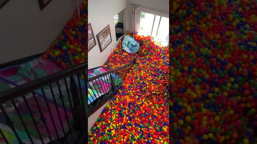 10 Million Plastic Balls in a Friend’s House! Best Ball Pit Pool Prank