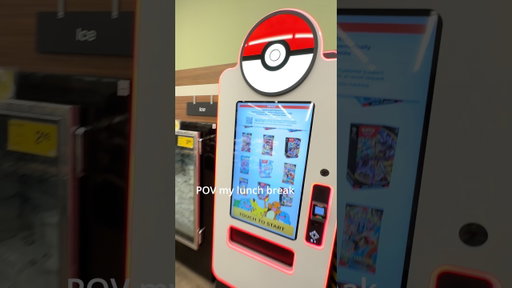 POV Opening Packs From a Vending Machine #pokemontcg
