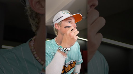 Eyeblack Tutorial 😎 #locobeachcoconuts #baseball #eyeblack #tutorial #daltonmauldin