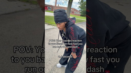 Your coaches reaction to you based on how fast you run on a 40 yard dash #comedyshorts #comedy