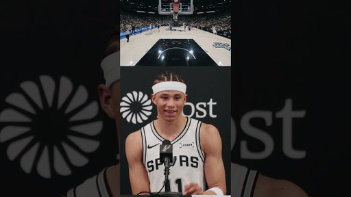 threw this lob from the Riverwalk 👀 #Spurs #NBA #Carterbryant #stephoncastle