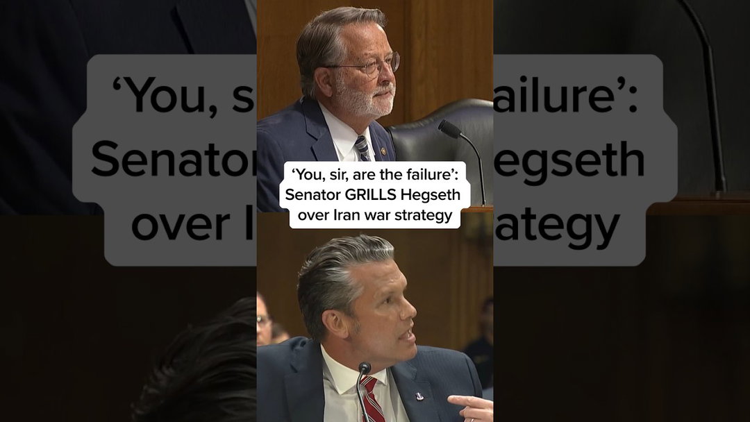 'You, sir, are the failure': Senator GRILLS Hegseth over Iran war strategy