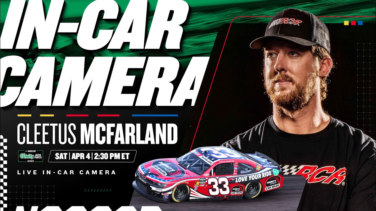 Cleetus McFarland’s O’Reilly Series Debut: Live In-Car Camera at Rockingham