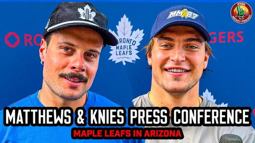 Auston Matthews, Matthew Knies, Toronto Maple Leafs Speak on NHL in Arizona, Coyotes Memories