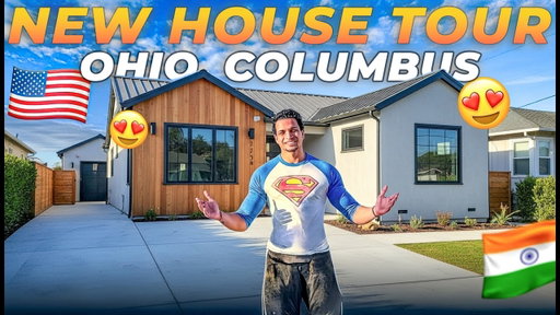 SOLO IN OHIO🇺🇸 Our Full House Tour in  Columbus OHIO 🏠