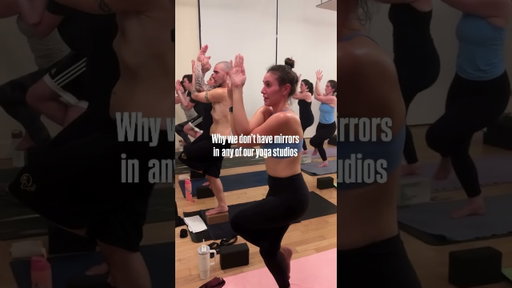 Why our yoga studio has no mirrors #yogapractice #yoga