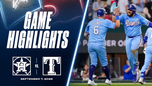 Astros vs. Rangers Game Highlights (9/7/25) | MLB Highlights