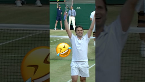 Have you ever seen a LESS SERIOUS match point?! 😅