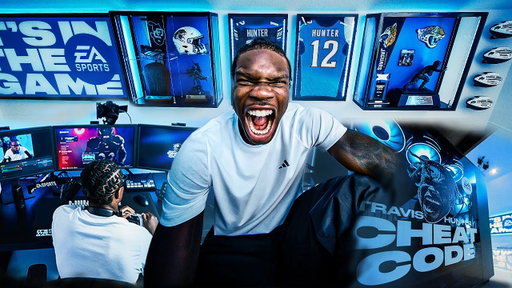 Inside Travis Hunter's New FULLY CUSTOM Streaming Room (Thanks EA Sports)