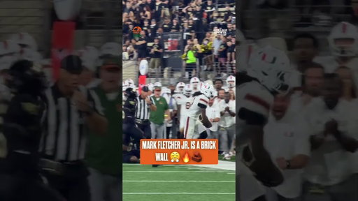 Miami RB Mark Fletcher Jr. is Built Different 😤🔥