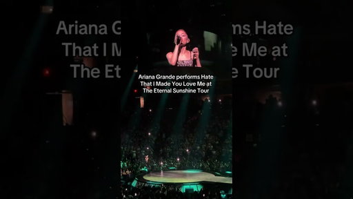 Ariana Grande performing Hate That I Made You Love Me