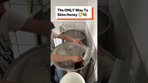 The ONLY Way To Skim Honey 🍯🐝✨@honigfaktur