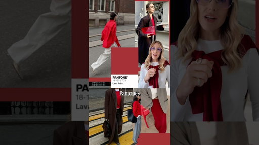 How to wear red ❣️| 2026 Fashion Trends #fashion #trends #pantone