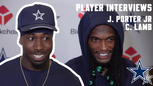 Joey Porter Jr & CeeDee Lamb Post-Practice Interviews | Player Interviews