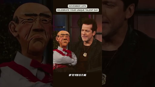I have a very particular set of skills. #shareyouruniquetalentday #leno #jeffdunham #jonathanburns