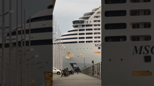 MSC World Europa is a whole city at sea ✨ Witness her grand entrance in Genova