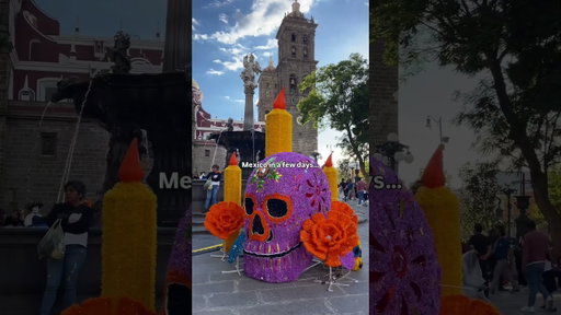 “Dia de los Muertos” or “Day of the Dead” celectations in Mexico 💀 #diadelosmuertos #mexico